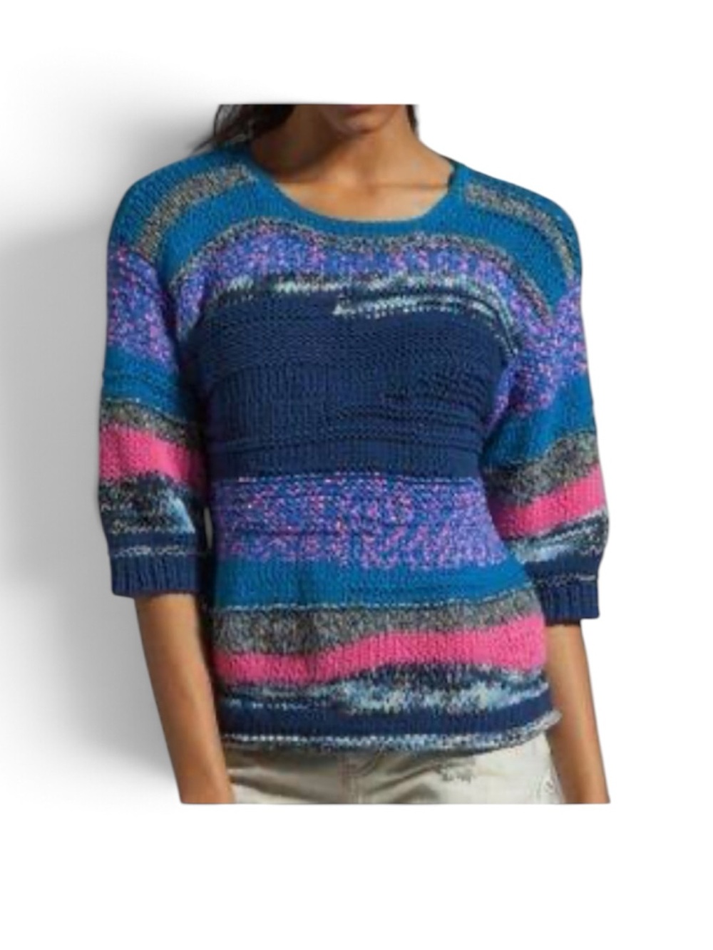 Marc Jacobs Cotton & Linen Knit Size XSmall Crewneck Sweater